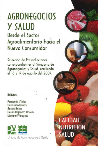 Libro Agronegocios Y Salud De Fernando Vilella Sebastián Sen