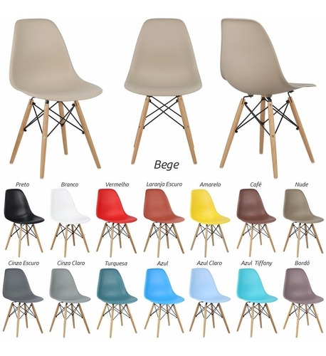 Silla Charles Eames Dsw Wood New Colors Color del marco de la silla N/A Color del asiento N/A Diseño de tela N/A