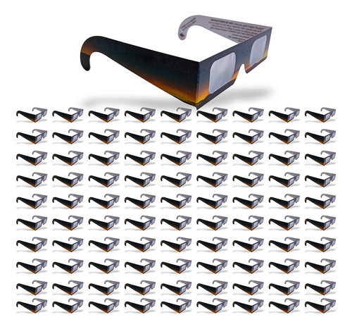 Lentes Para Eclipse Solar, Certificados Iso, 100 Piezas