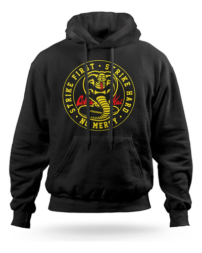 Polera Con Capucha Karate Kid Logo Cobra Kai 01