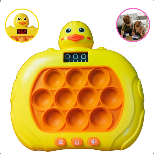Popeti Gamer Pop It Brinquedo Eletrônico Led Visor De Nível