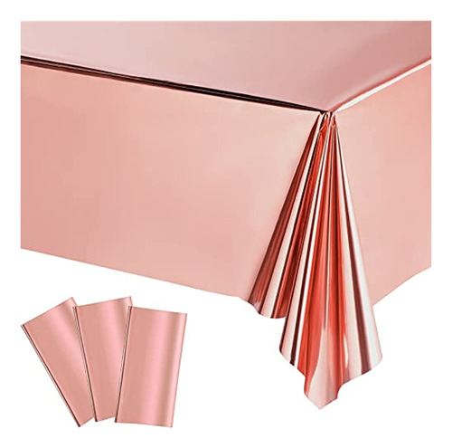 3 Piezas De Papel De Aluminio Dorado Rosa Para Fiestas, Mant
