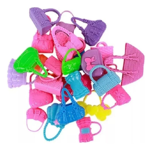Accesorios Para Muñecas Zapatos (15p) + 5 Carteras Barbiele