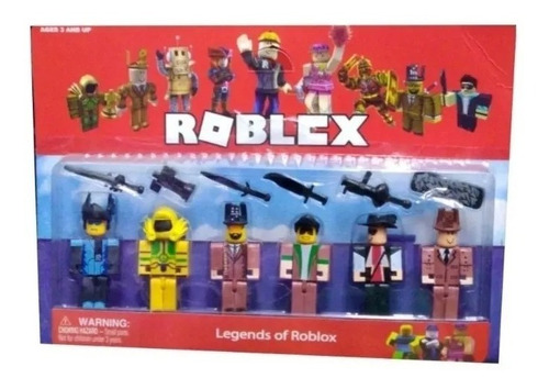 Set X6 Munecos Roblox Con Accesorios Articulados Desarmables Mercado Libre - roblox set x6 muñecos con accesorios dia del niño