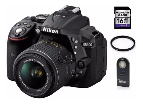 Nikon D5300 Lente 18-55mm + 16gb Sd + Control + Filtro Uv