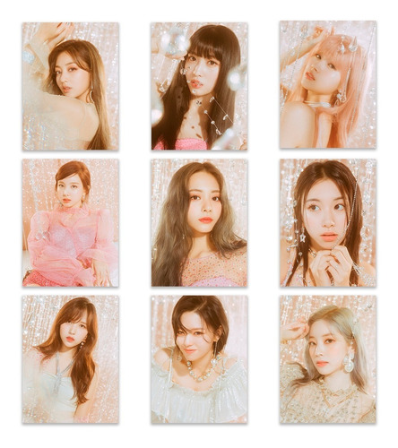 Twice 9 Posters Set Kpop Tzuyu Nayeon Nayeon Momo Momo Set 3