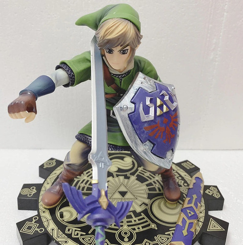 Figura De Link Videojuego Leyenda De Zelda Espada Y Escudo