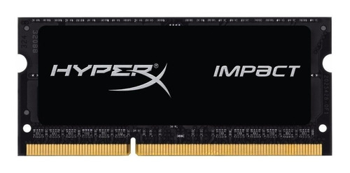 Imagem 1 de 2 de Memória RAM Impact color preto  8GB 1 HyperX HX316LS9IB/8
