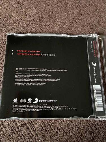 Cd Single Calvin Harris How Deep Is Your Love Europeu (Usado)