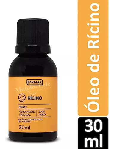 Óleo De Rícino Farmax 30ml 100% Puro Kit C/12 Un
