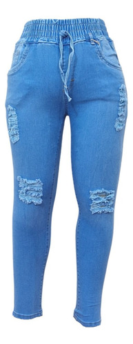 Jeans Pantalon Tallas Extra A La Cintura Estrech Jogger Niza