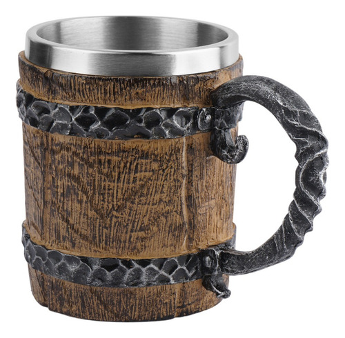 Taza For Beber Cerveza De Barril De Té De Madera Estilo 2