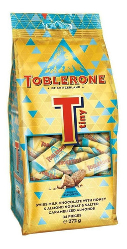 Toblerone Tiny Crunchy Almonds 34 Pieces 272g