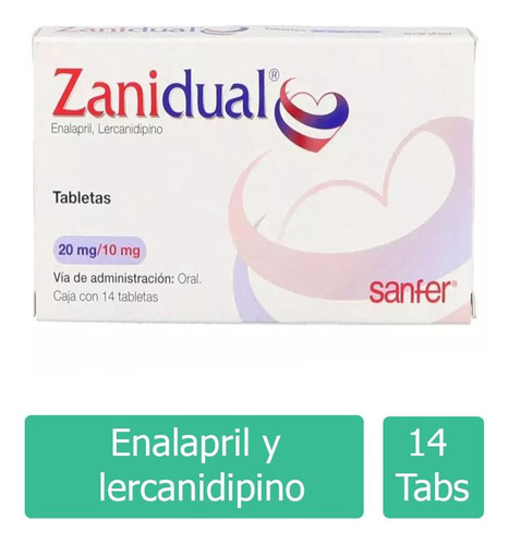 Zanidual 20 Mg/10 Mg Con 14 Tabletas