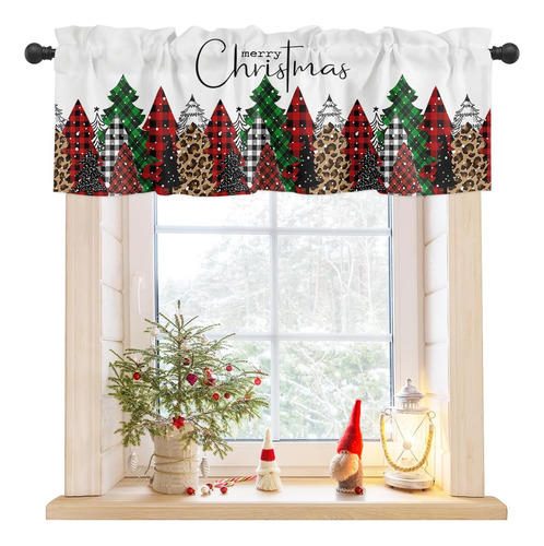 Cortinas De Cenefa Para Ventanas De Cocina Con Motivos Navid