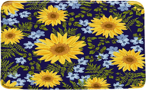 Uozxoml Alfombra De Baño Floral De Girasol Vintage Flor Amar