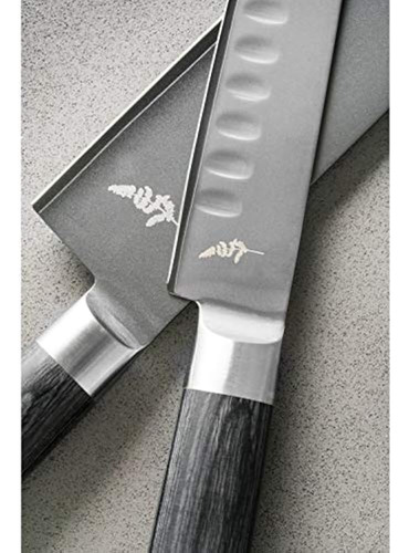 Cuchillo Cocina Michel Bras No. 6 Grande Negro Para Carne