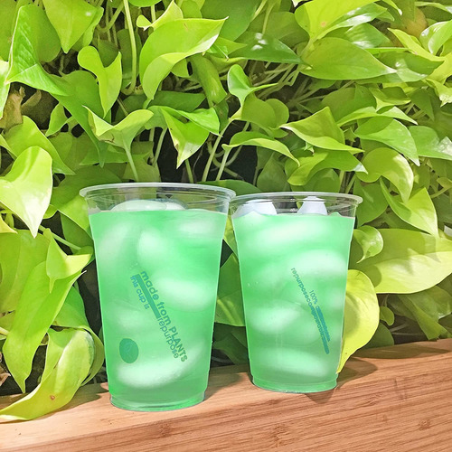 Imagen 2 de 7 de Vaso Para Bebidas Frias Transparente Repurpose Compostables,