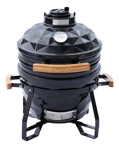 Parilla Inoxidable Ahumador Grill Asador Móvil Kamado 38cm