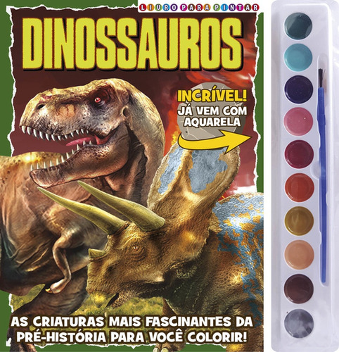 Dinossauros - Livro para pintar, de On Line a. Editora IBC - Instituto Brasileiro de Cultura Ltda, capa mole em português, 2021