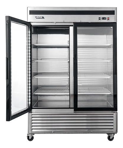 Freezer Acero Inox. 2 Ptas. Vf2ps-1400v