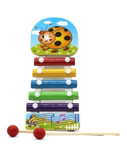 Xilofono Marimba Pequeña Juguete Niños Musical Madera Sz-095