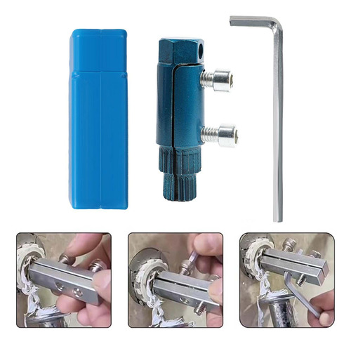 Tornillo Extractor De Reparación Azul Con Estuche