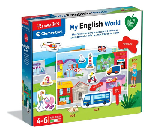 My English World Clementoni Juego Educativo Inglés 55448