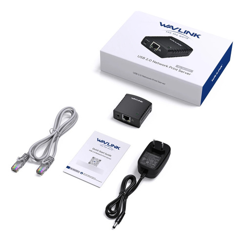 Adaptador Impresora De Red Ethernet A Usb Servidor Impresión