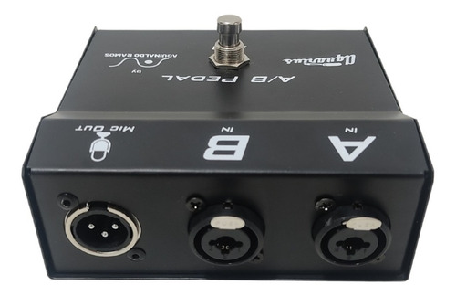 Tecla de pedal A/b con candado y conexiones combinadas, cables de color negro Aquarius