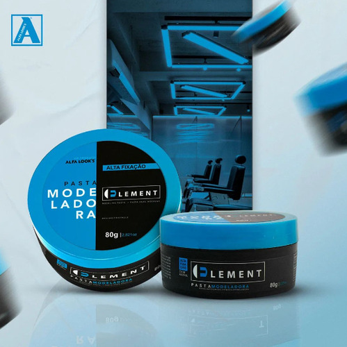 Pasta Modeladora Alta Fixação Element Alfa Looks 80g