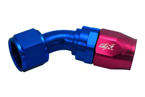 Acople Conexión 45° An6 Azul Rojo Ftx Fueltech