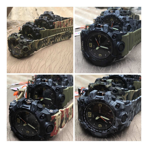 Kit 4x Relógio Militar Camuflado Funcional Promoção S/juros