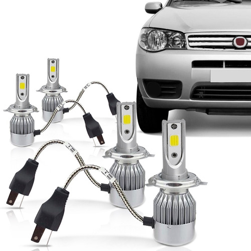 Kit Lampada Led Farol Alto Baixo Palio G3 2008 A 2012 6000k