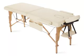 Camilla portátil para masajes Estetica Depilacion de madera color nude Massage Company