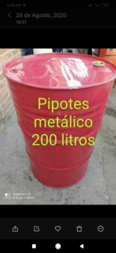 Pipotes Metálico De 200 Litros