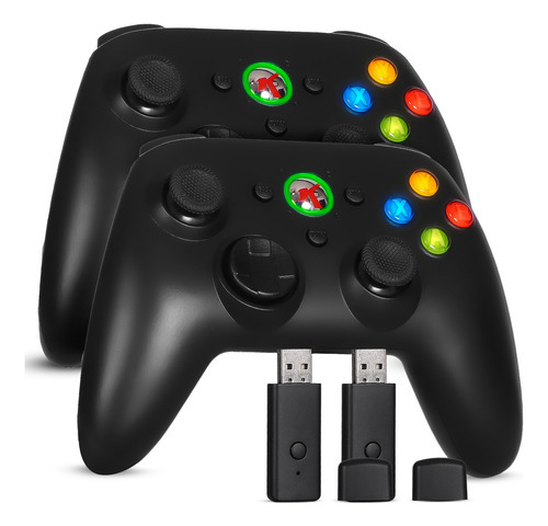 Kit 2 Controle Sem Fio Para Xbox 360 Computador Recarregável