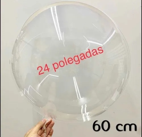 50 Unidades Balão Bubble 24 Polegadas60cm Transparente Festa