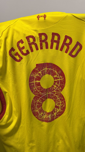 Camiseta Liverpool 2014/15 Steven Gerrard Warrior Suplente (Usado)
