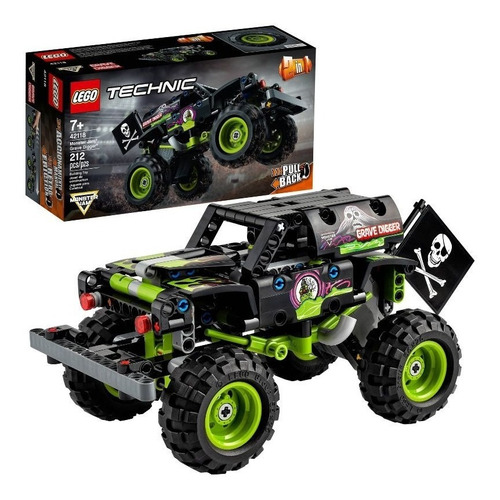 Kit Lego Technic Monster Jam Grave Digger 42118 212 Piezas 3+