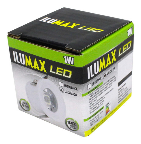 Mini Downlight Led 1w Luz Cálida