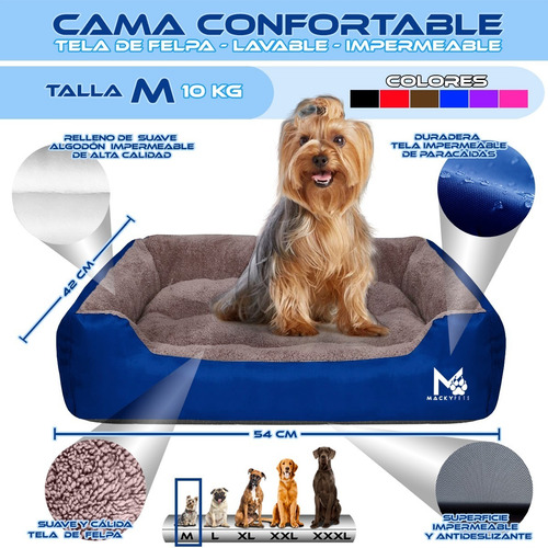 Imagen 3 de 6 de Camas Importadas M Tela Felpa Para Mascotas