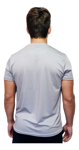 Imagen 2 de 3 de Remera Spandex Con Logo En Vinilo Refractario - Hombre