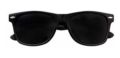 Imagen 1 de 6 de Gafas De Sol De Hombre Con Lente Negra Super Oscura Gafas D