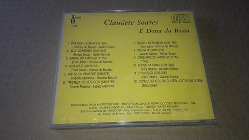 Cd Claudete Soares É Dona Da Bossa (Usado)