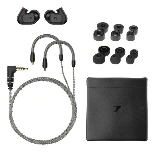 Fone de ouvido Sennheiser In Ear com cabo Ie 200, cor preta