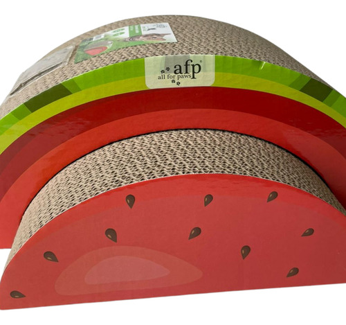 Rascador Para Gatos All For Paws Watermelon Scratcher Color Marrón Claro
