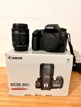 Comprar Canon Eos Kit 80d + Lente 18-55mm Is Stm Dslr Color Negro