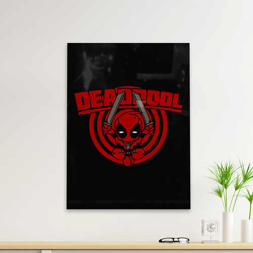 Cuadro Deco Deadpool Dibujo (d1601 Boleto.store)