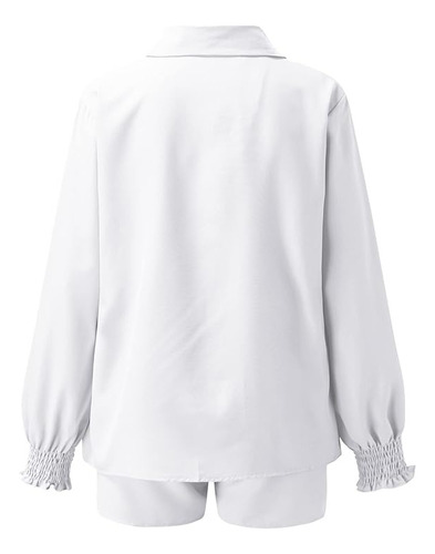 Conjunto De 3 Piezas Ropa De Playa, Short Camisón Y Top Blanco Lisa 2xg